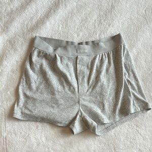 Skims cotton rib Lounge boxer Shorts